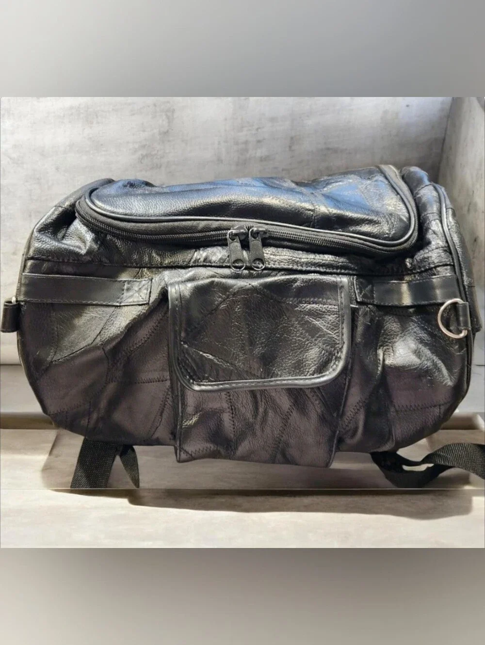 Diamond Plate NWT Diamond Plate Genuine Buffalo Leather Bag